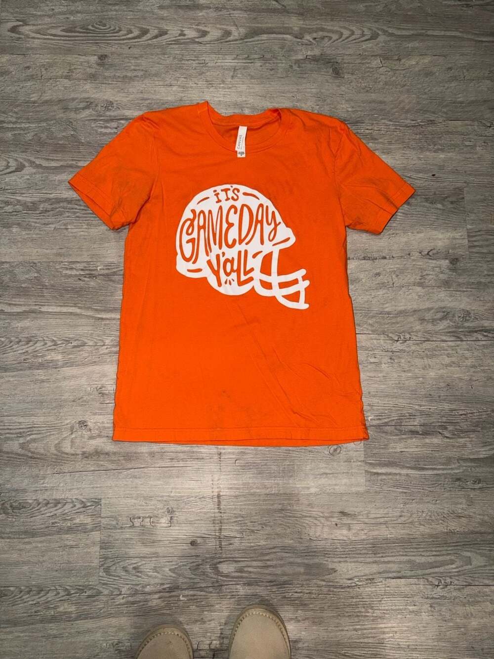 Bella + Canvas It's Gameday Y'all Orange Graphic T-Shirt